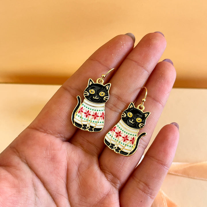 White Christmas cat hooks