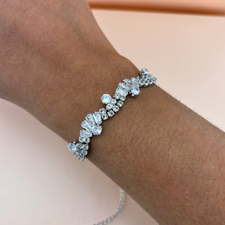 Zircone silver set
