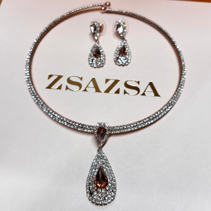 Marquise peach set