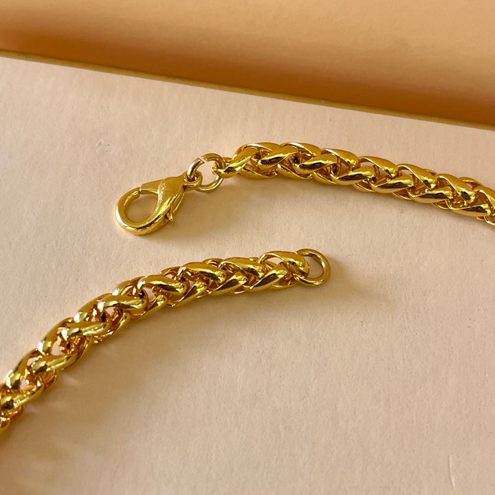 Chain gold plated necklace