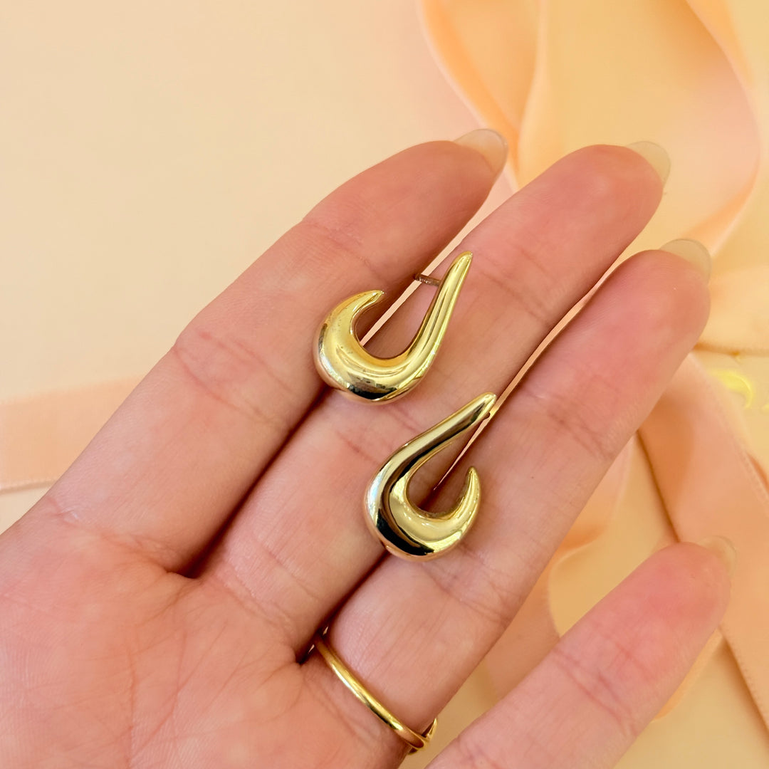 Sterling silver gold plated earrings