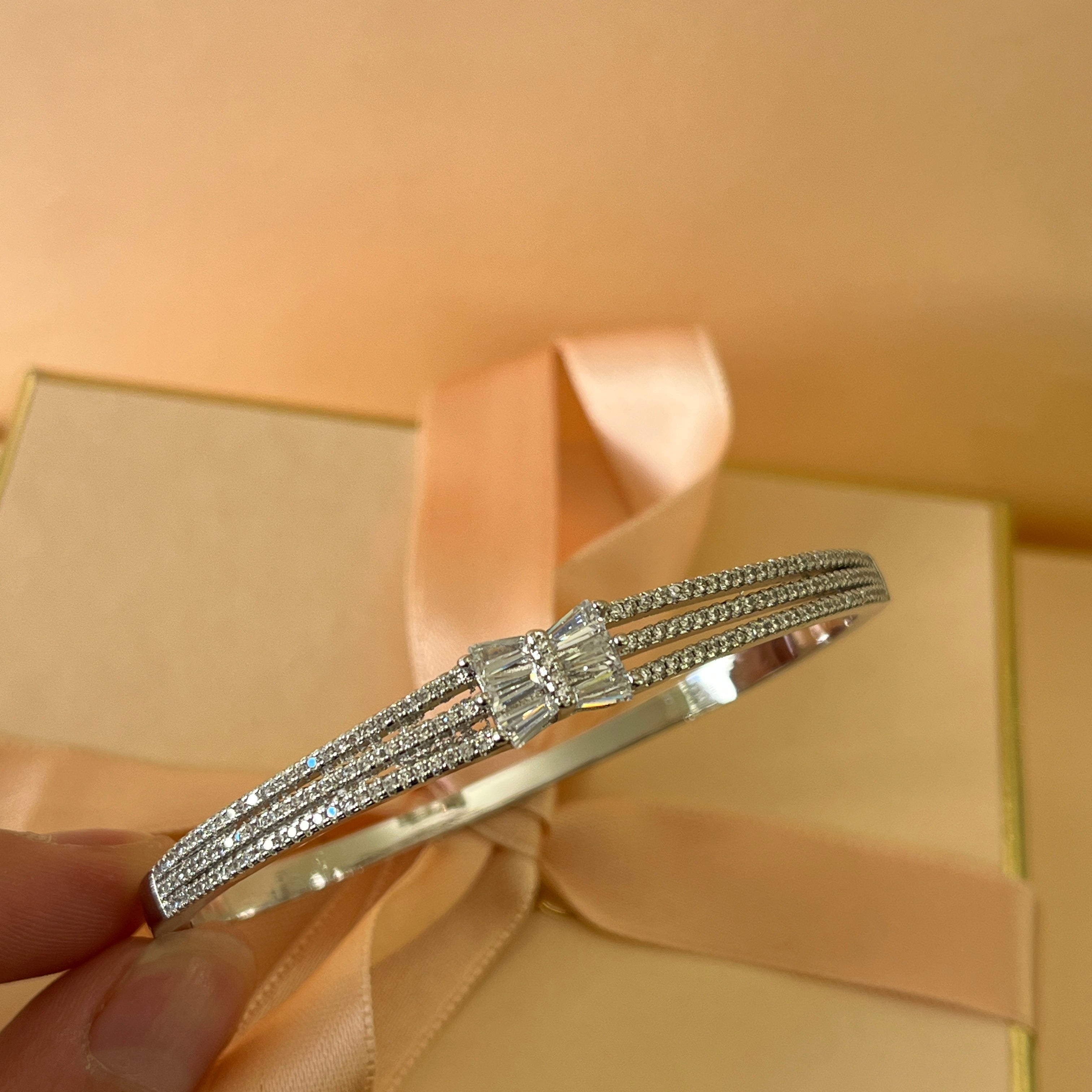 Baguette zircone bangle