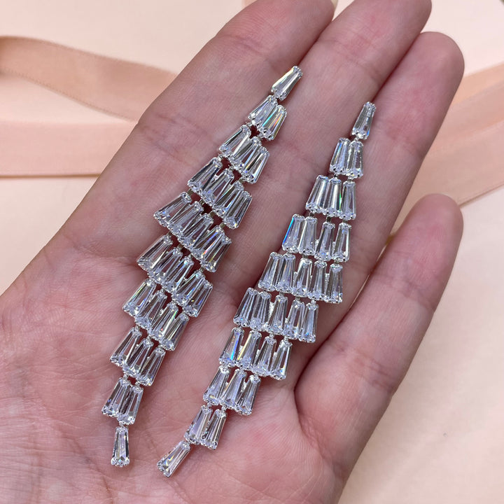 Baguette earrings