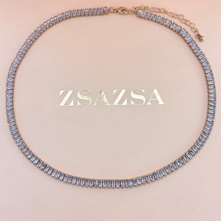 Baguette necklace