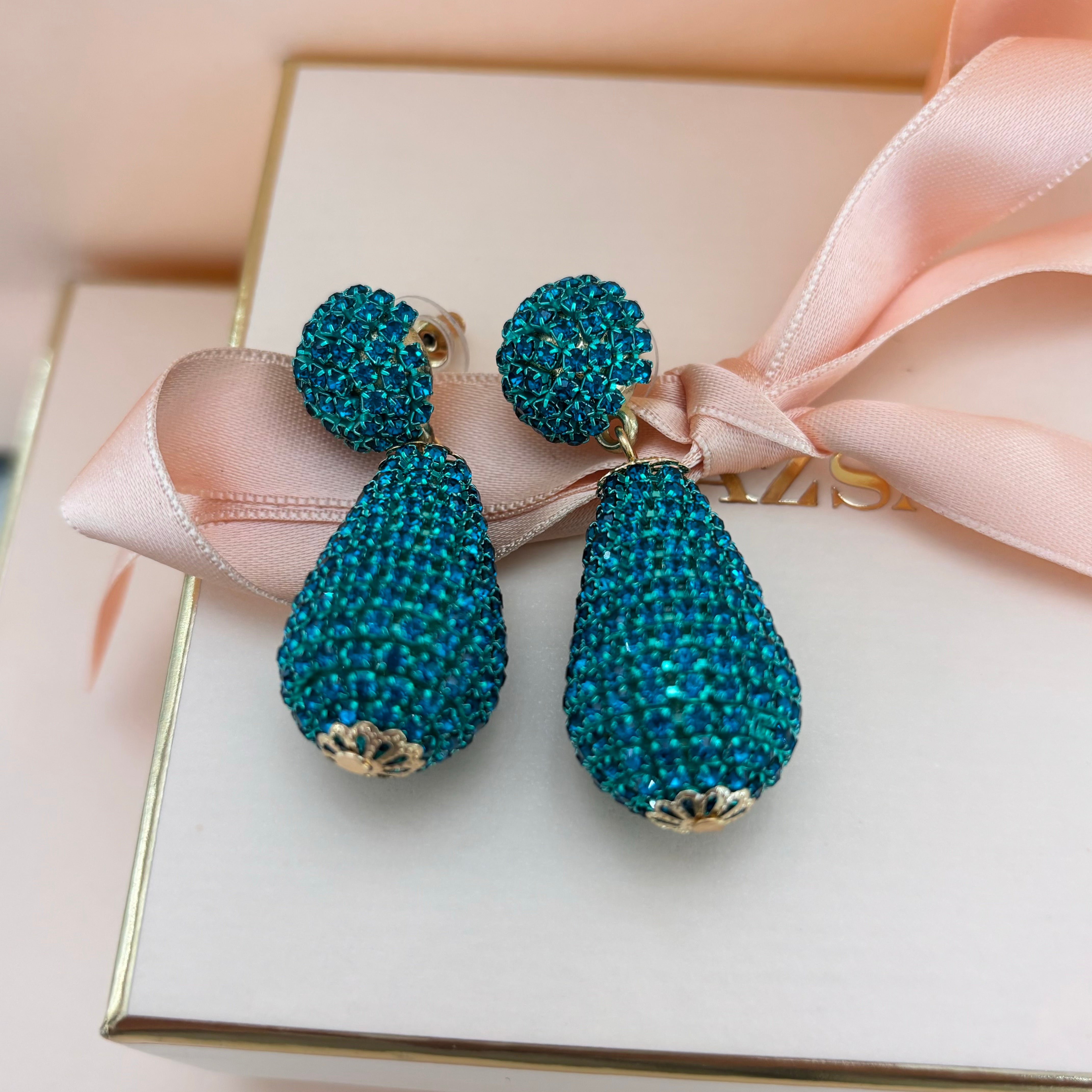 Green earrings