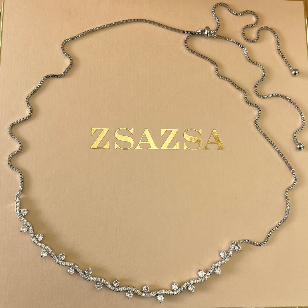 Silver zircone set
