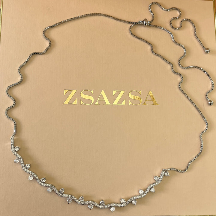 Silver zircone set