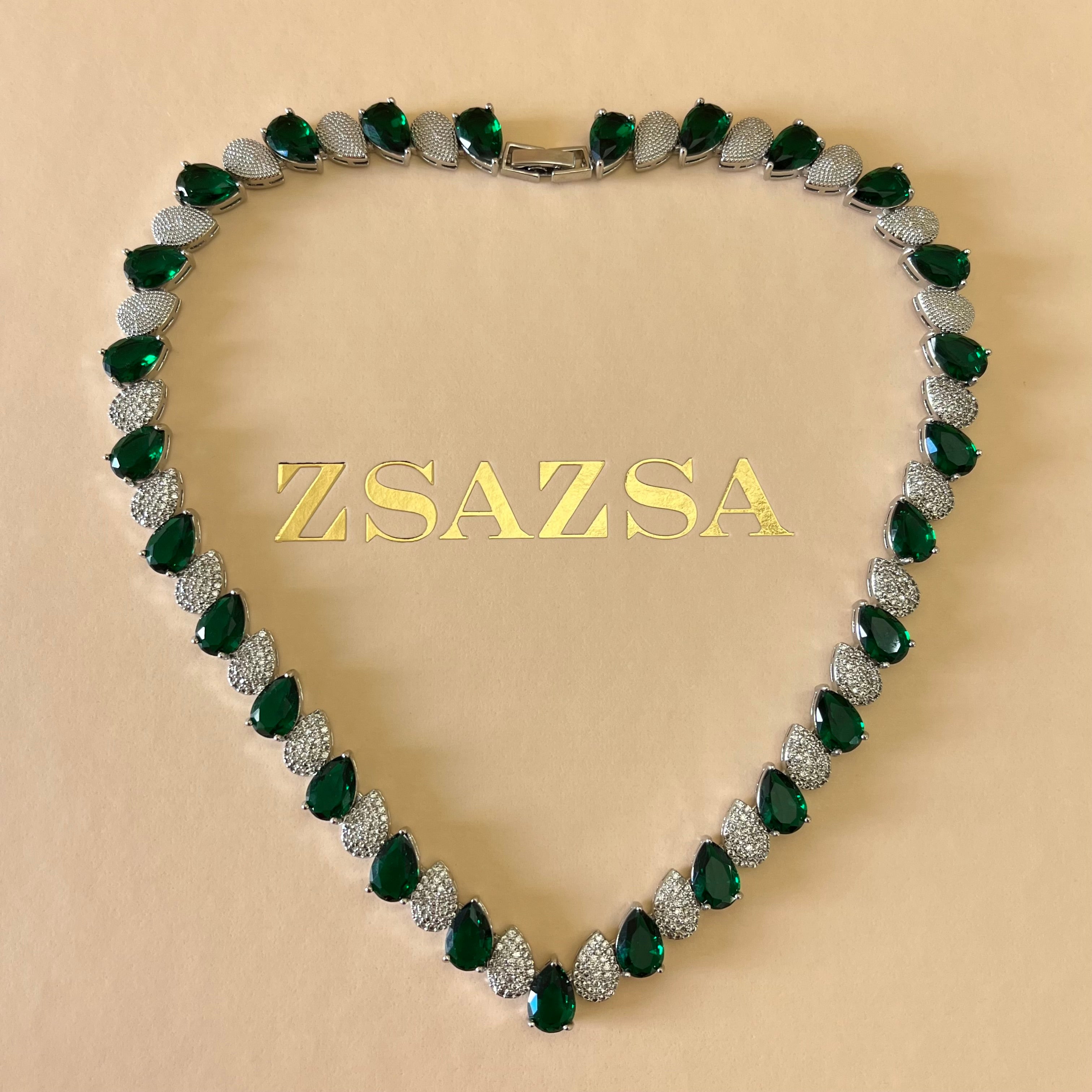 Green zircone set