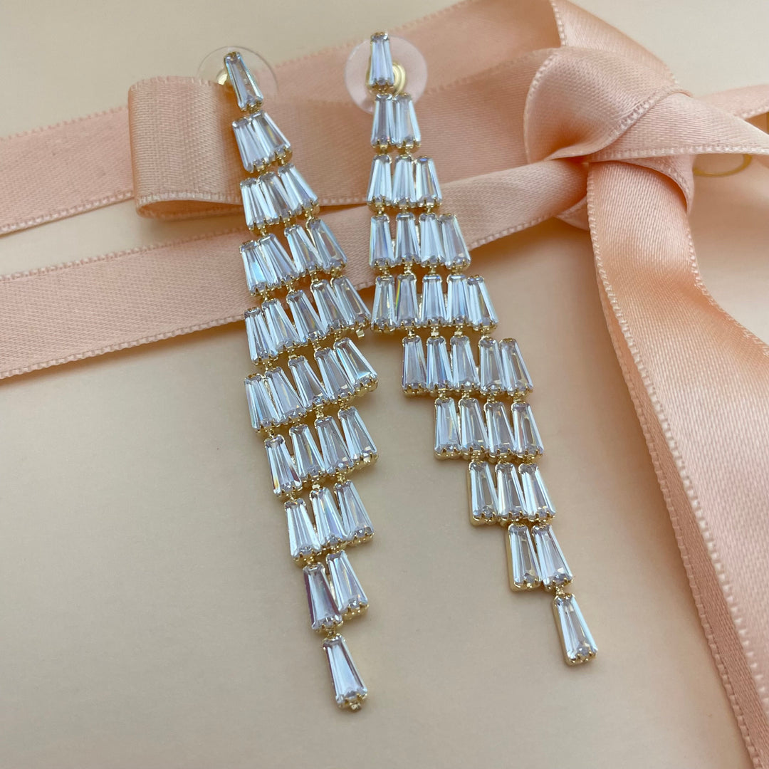 Baguette earrings