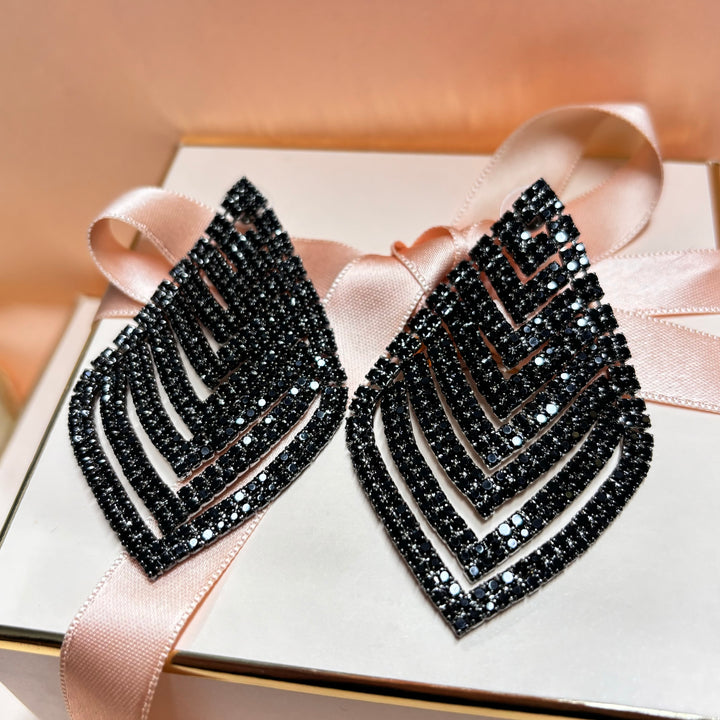 Elegant black earrings