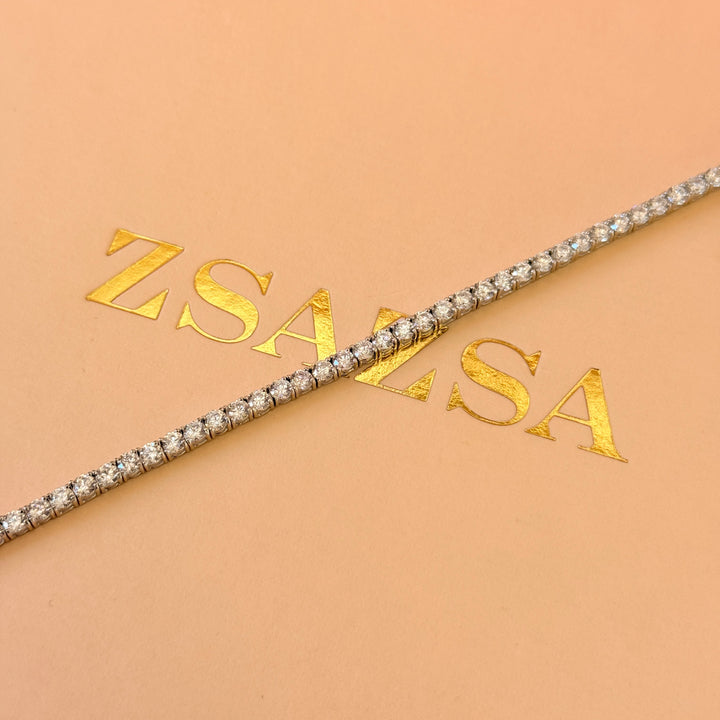 Tennis zircone sterling silver bracelet