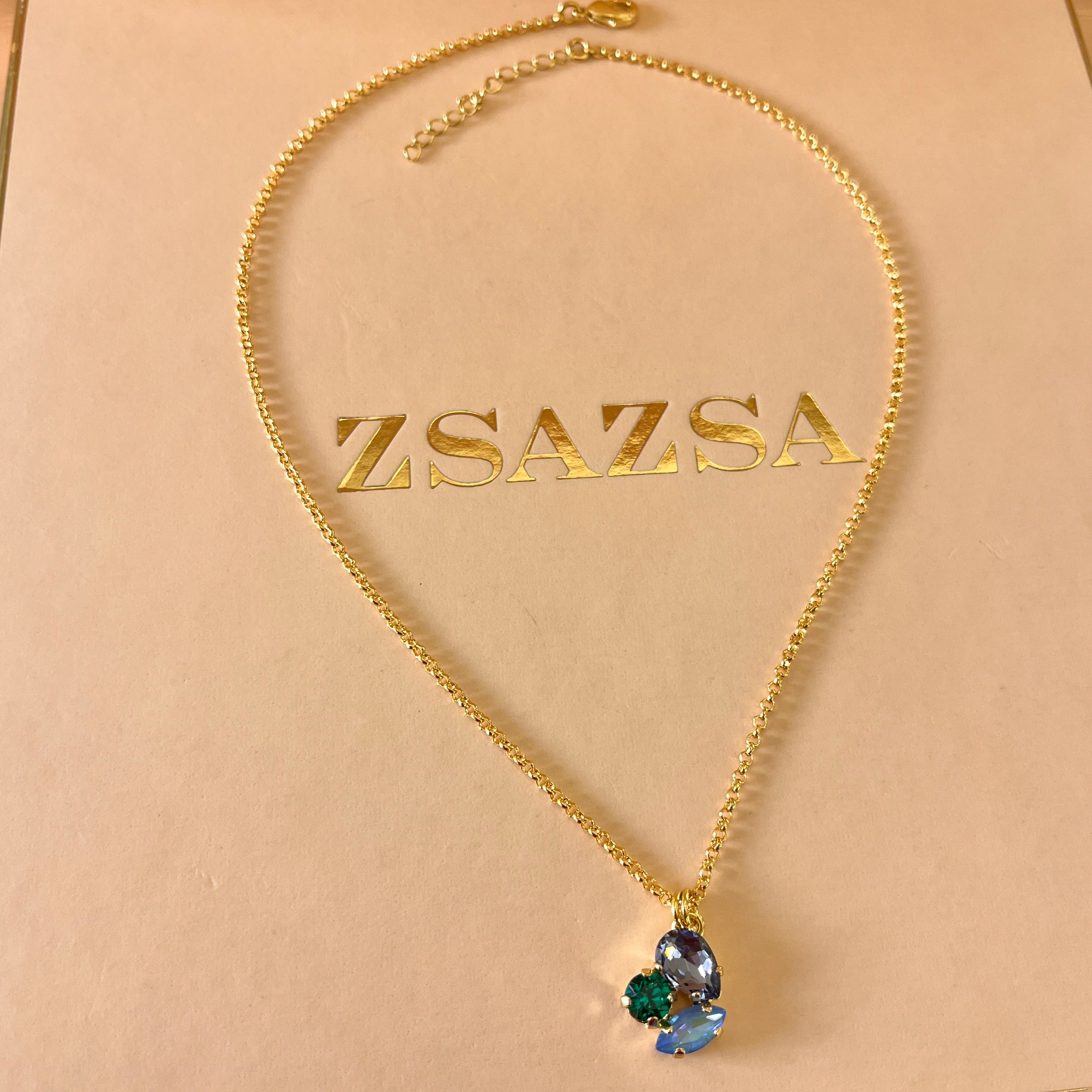 Multicolour Swarovski crystals set