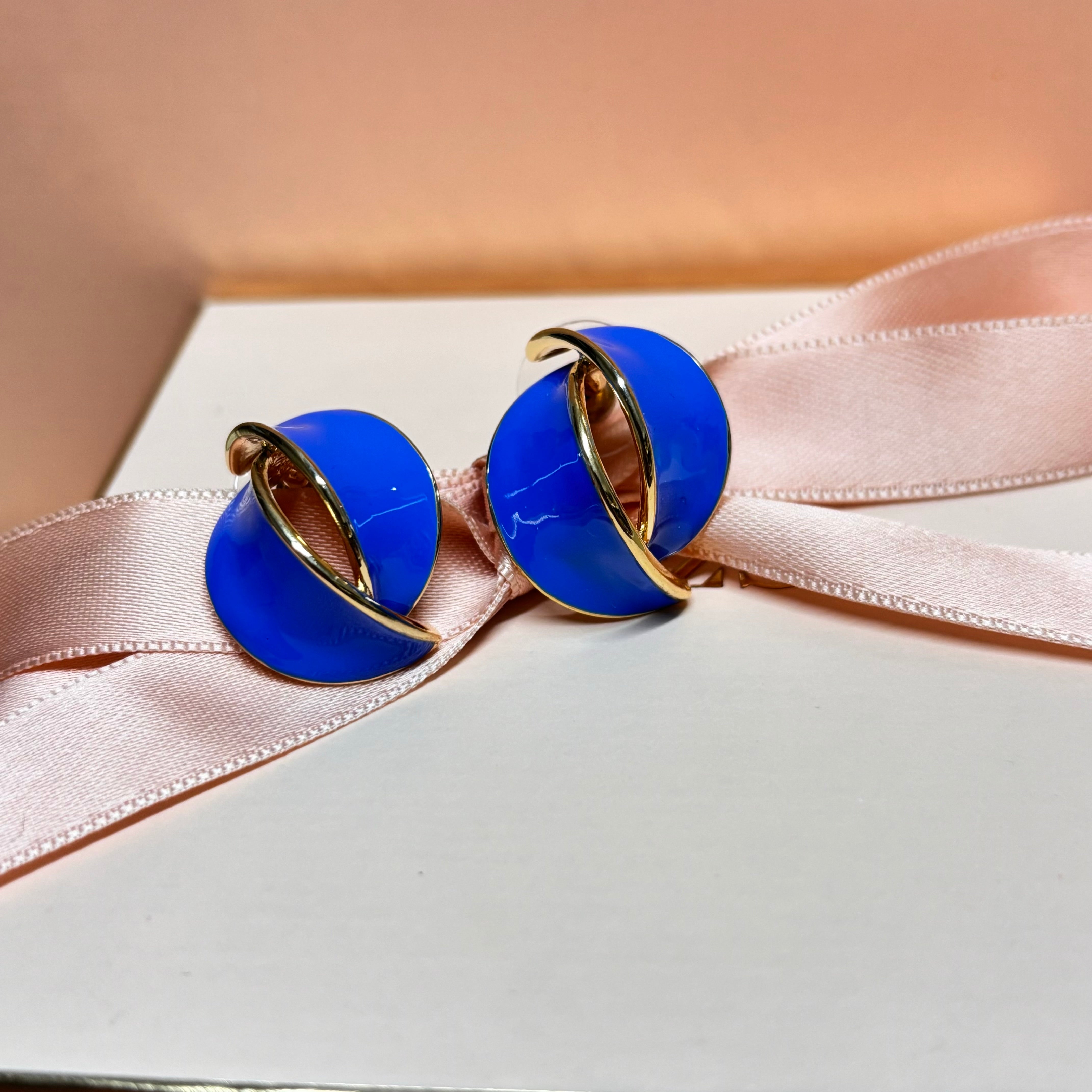 Enamel earrings