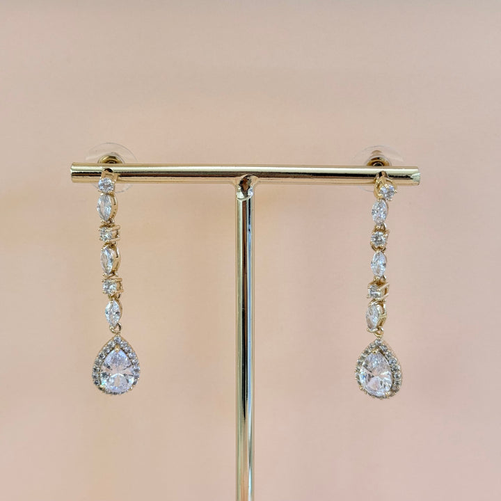 Mixed shapes zircone gold plated