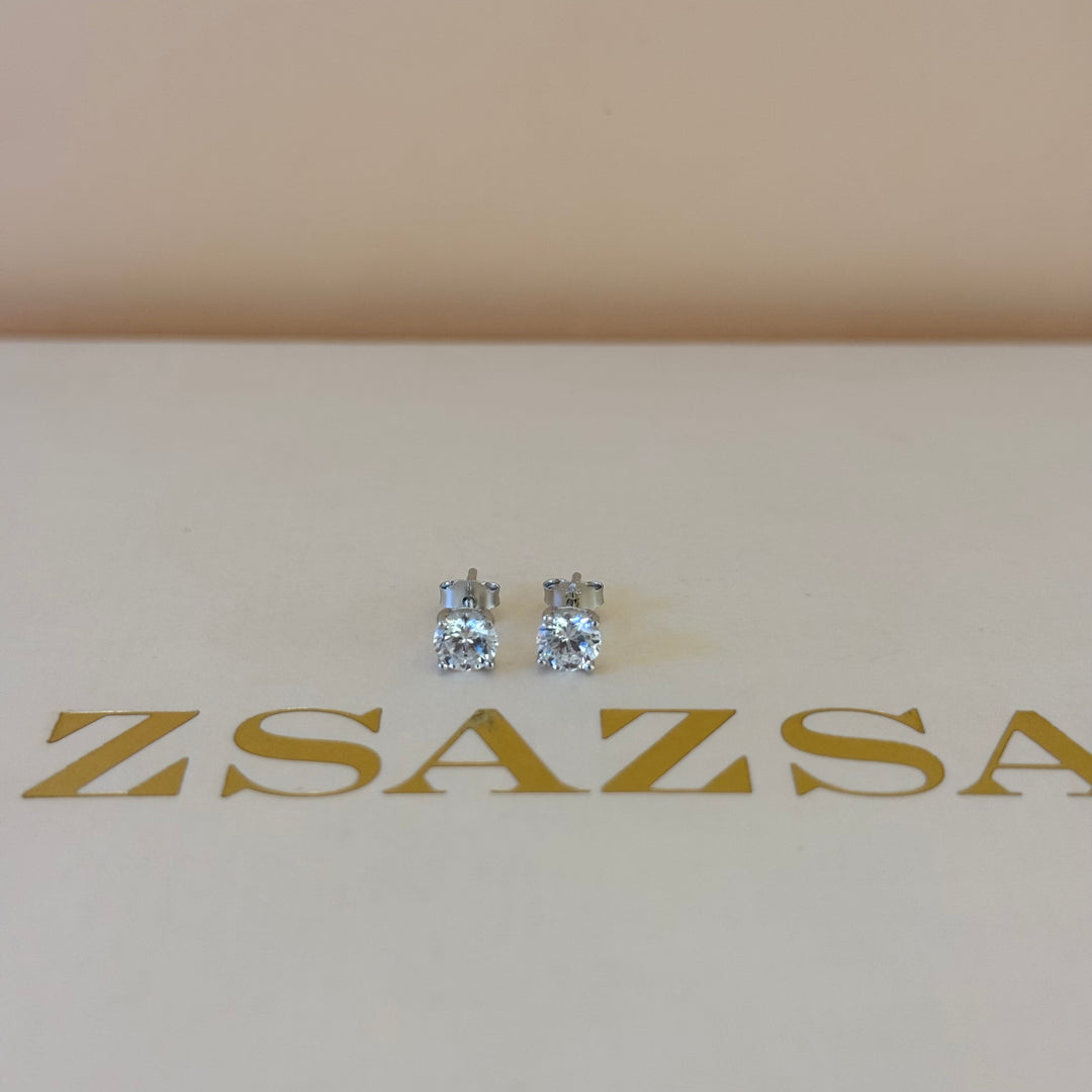 Dainty zircone sterling silver set