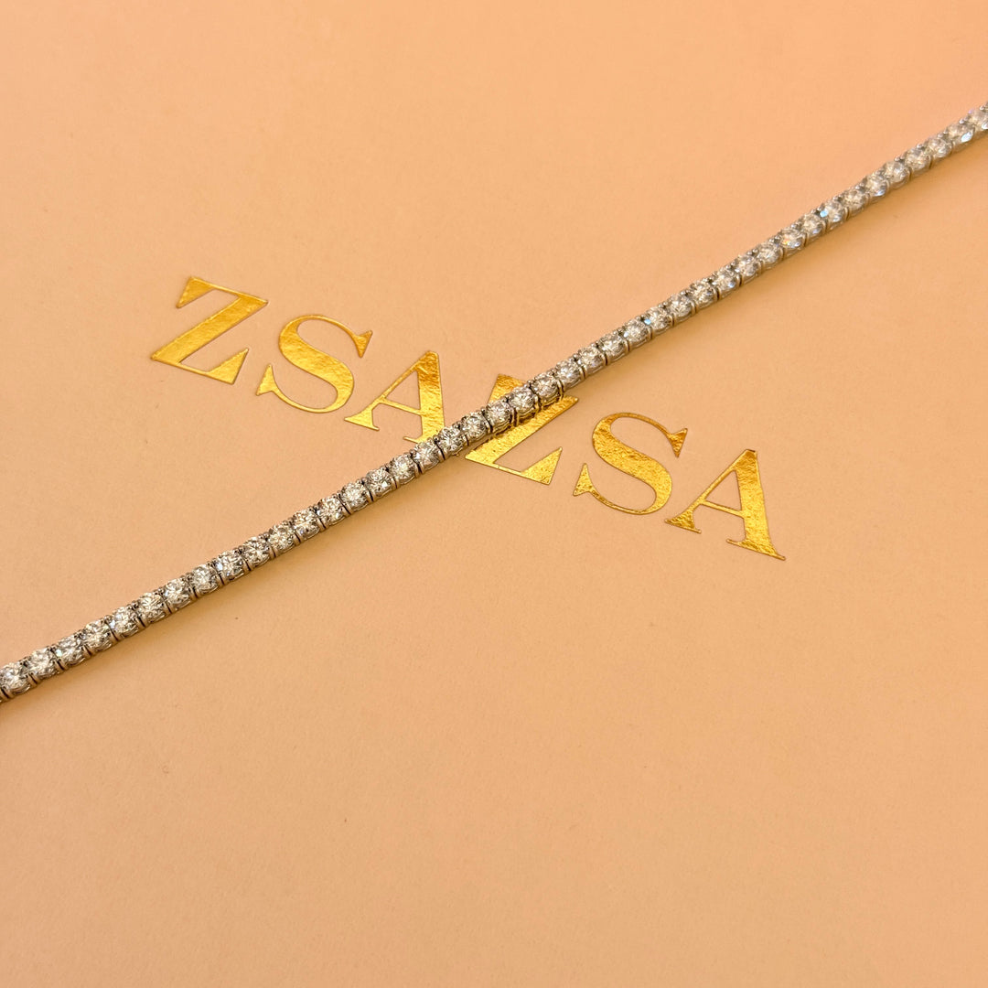 Tennis zircone sterling silver bracelet