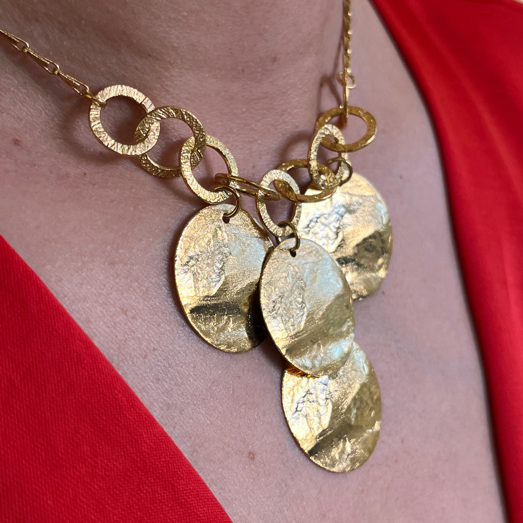 Gold handmade necklace