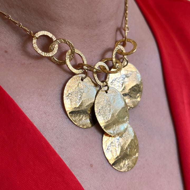 Gold handmade necklace