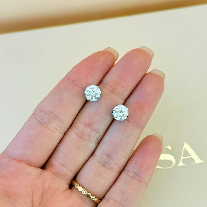 Solitaire zircone silver set