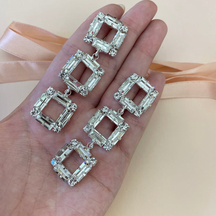 Square earrings