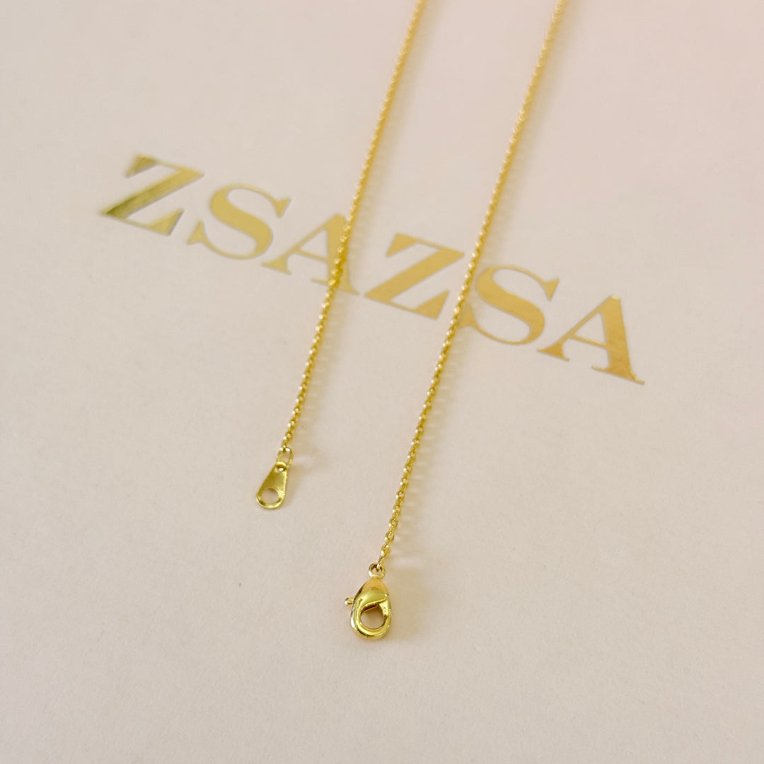 Zircone dainty stars gold plated pendant