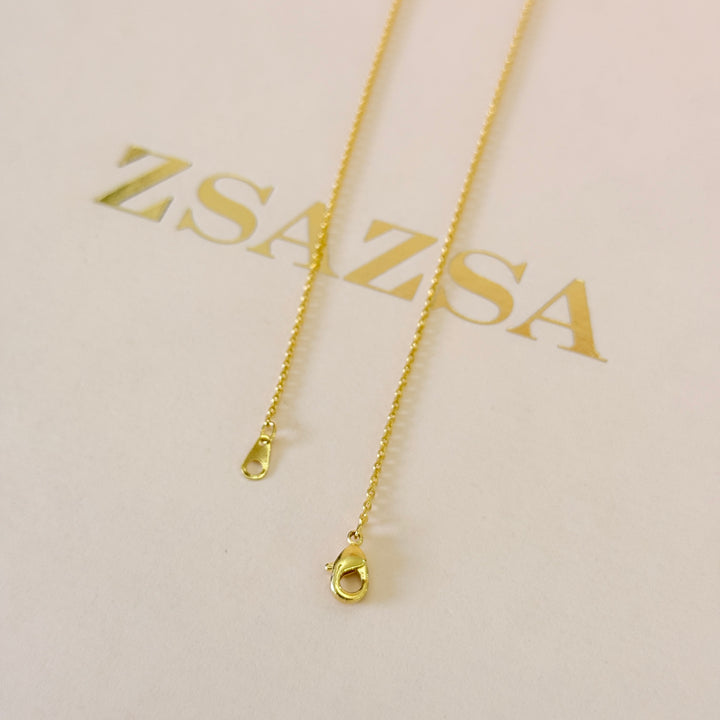 Zircone dainty stars gold plated pendant