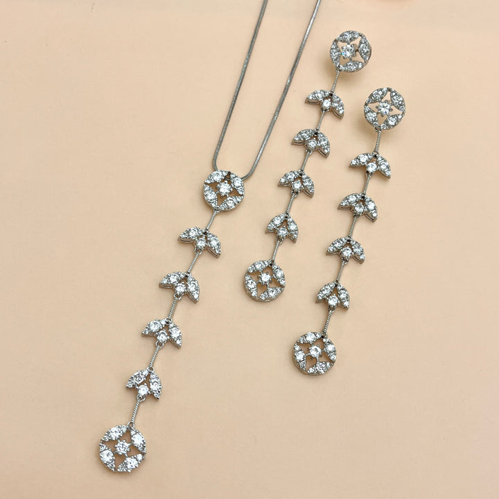 Silver zircone set