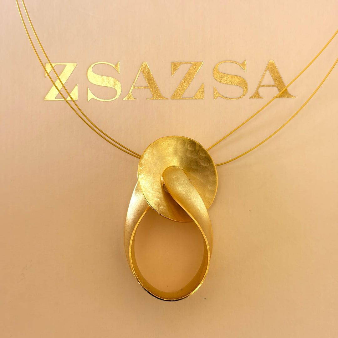 Handmade Knotted Gold Set | Gold Plated | ZsaZsa