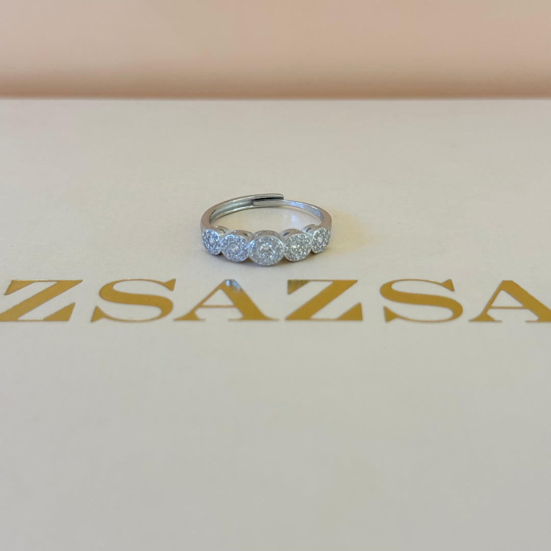 Dainty zircone sterling silver set