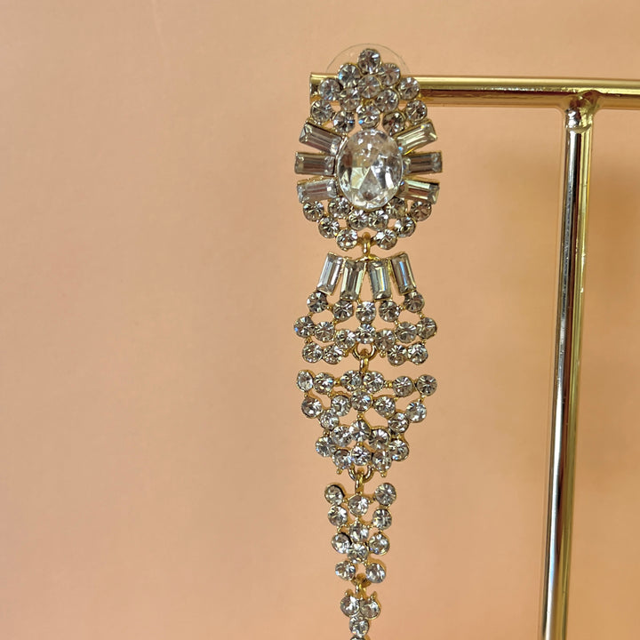 Swarovski crystals gold plated earrings