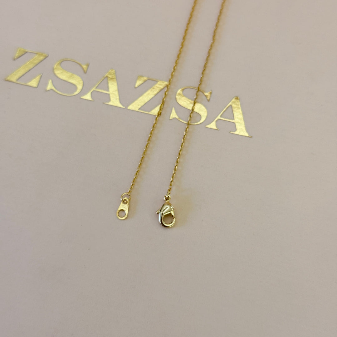 Zircone small ball gold plated pendant