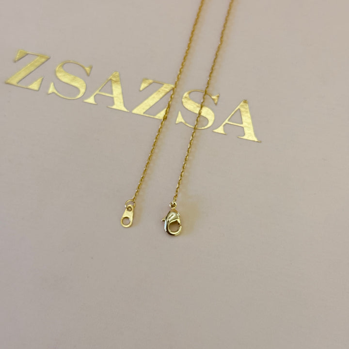 Zircone small ball gold plated pendant