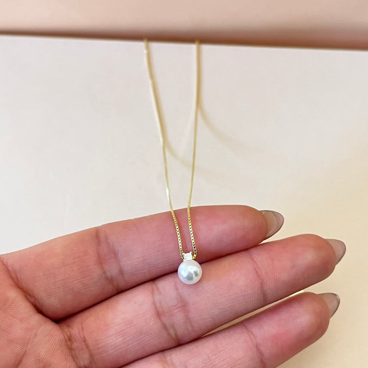 Zircone and Pearl sterling silver set