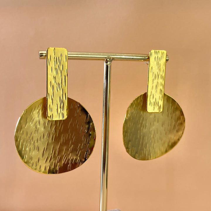 Gold handmade earrings