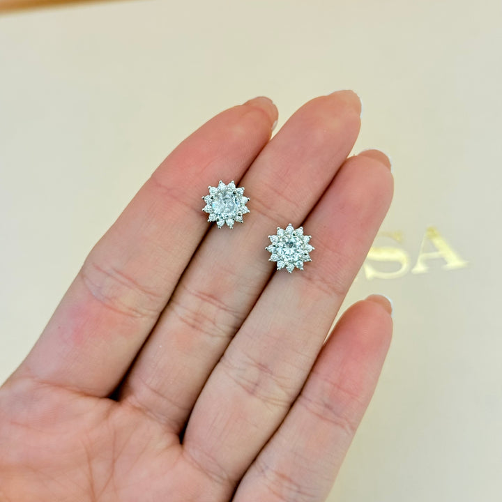 Dainty zircone sterling silver set