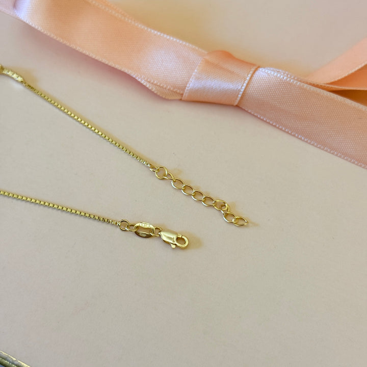 Zircone twisted gold plated sterling silver bracelet