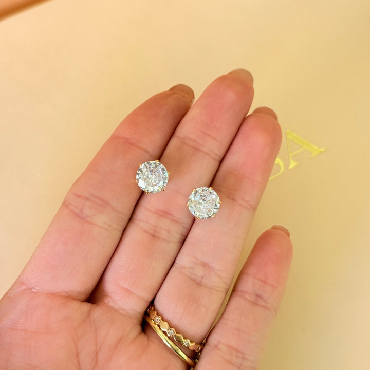 Dainty zircone gold plated set