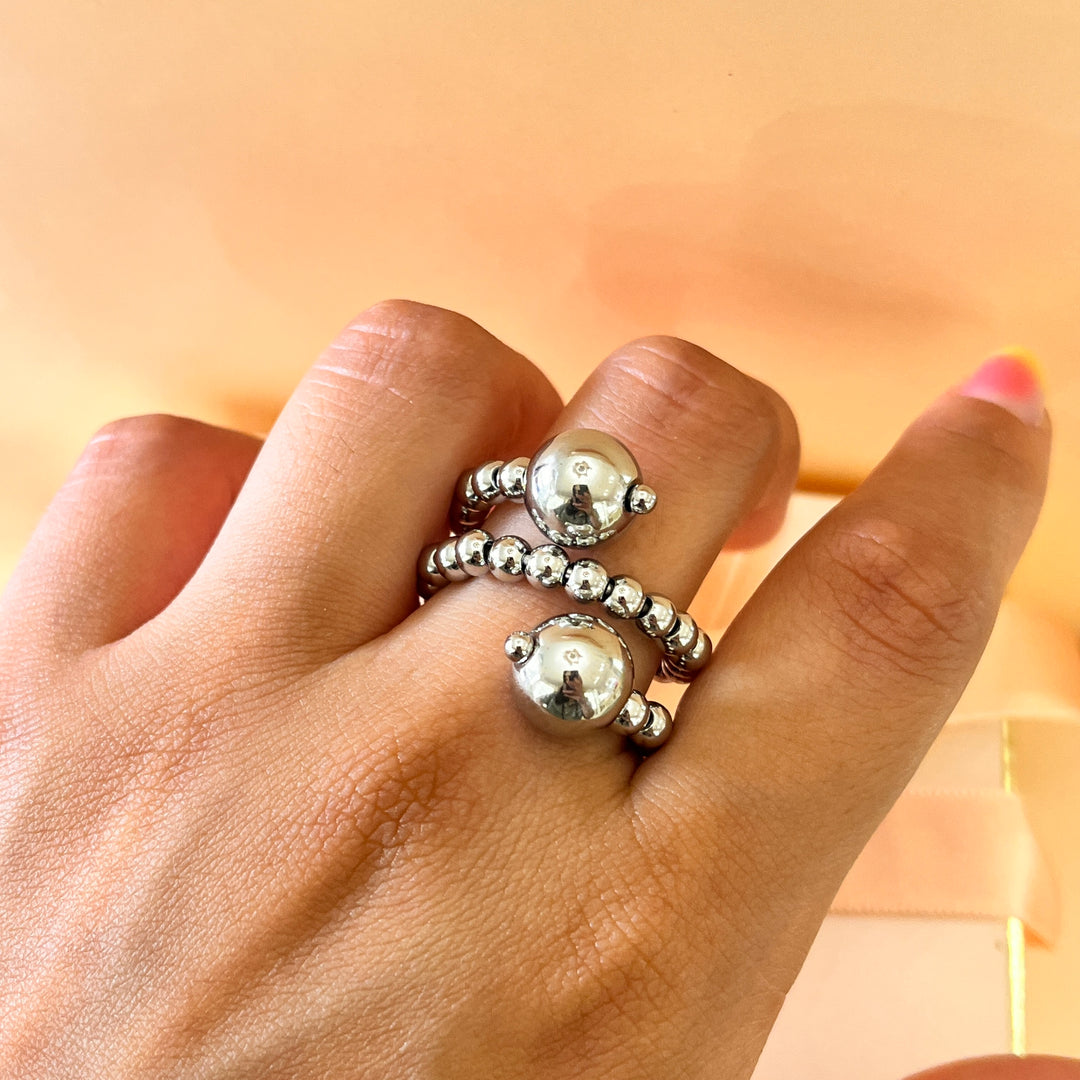Stainless steel twisted ring
