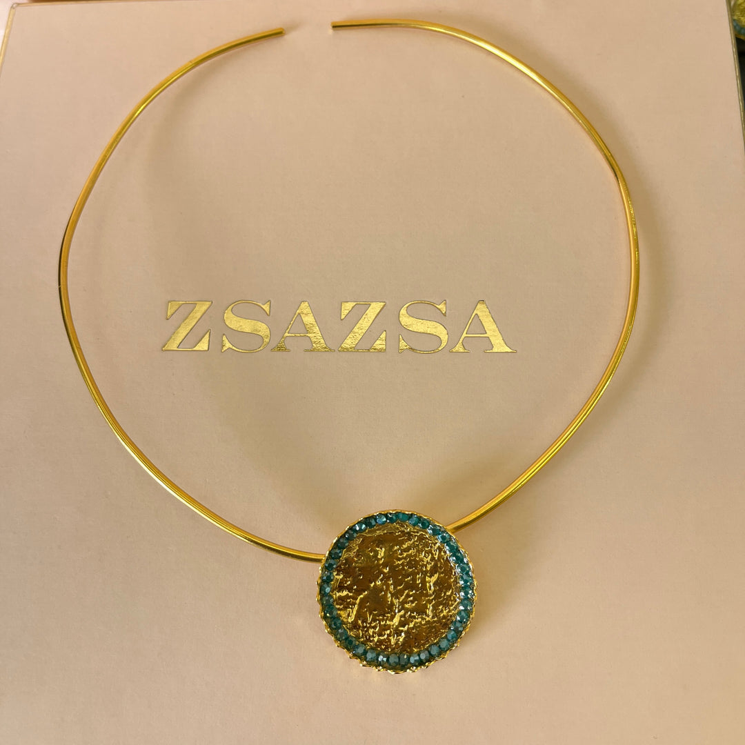 Handmade verdemar gold plated set
