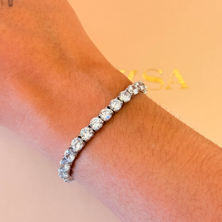 Tennis zircone sterling silver bracelet