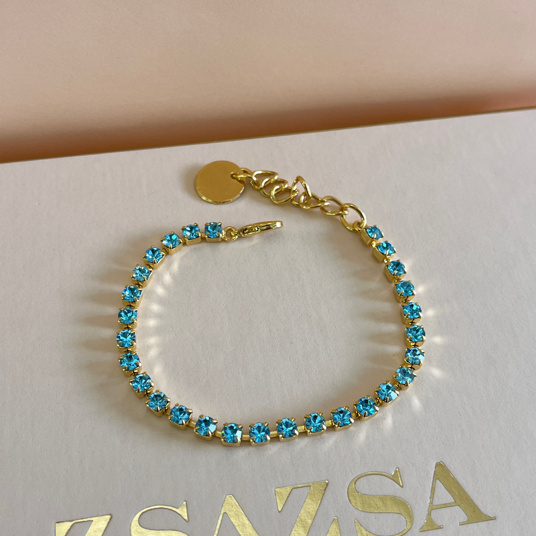 Turquoise tennis bracelet