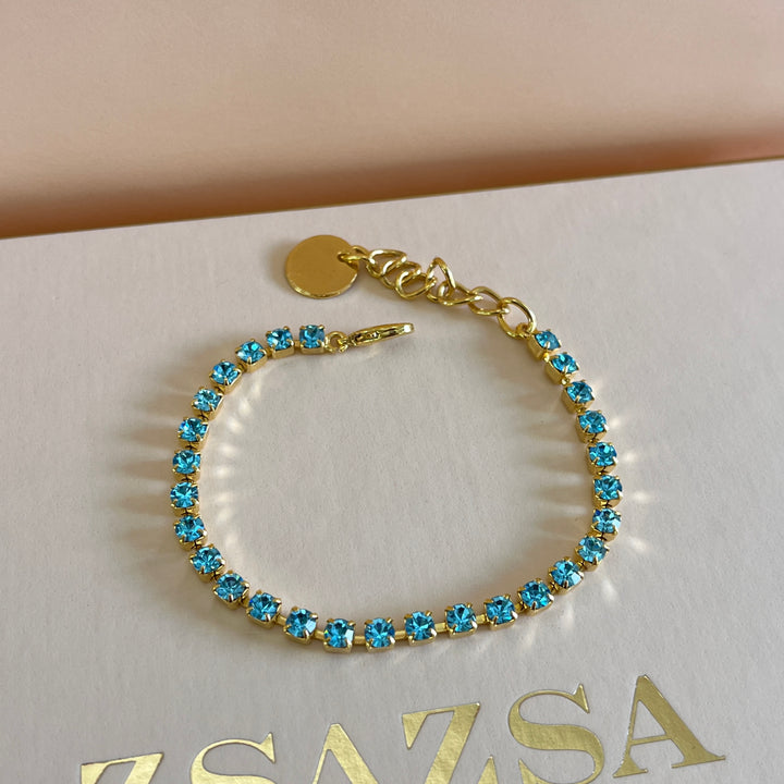 Turquoise tennis bracelet