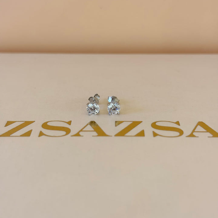 Dainty zircone sterling silver set