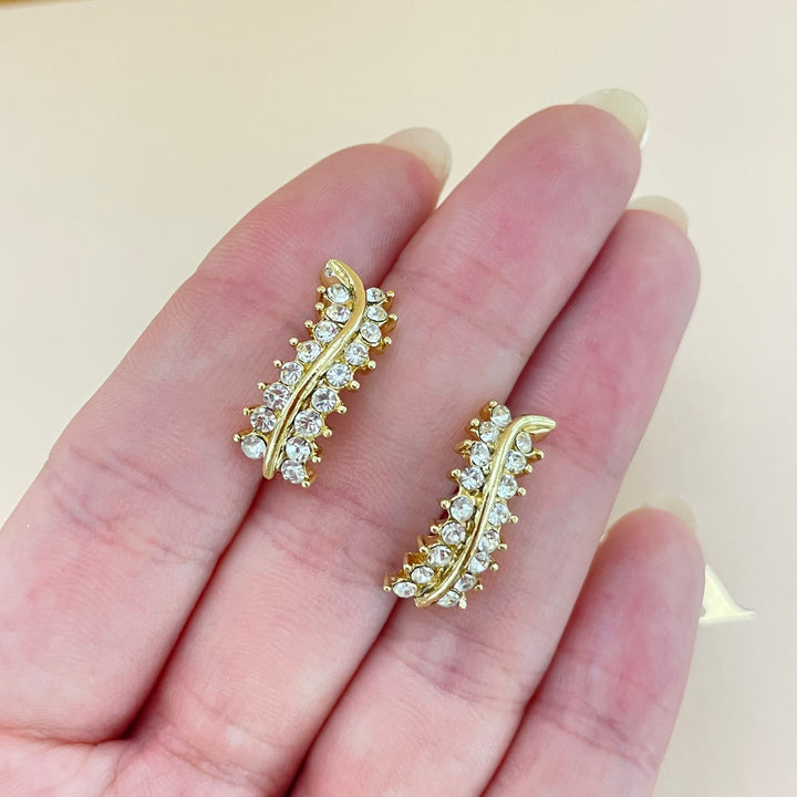Rhinestone earrings