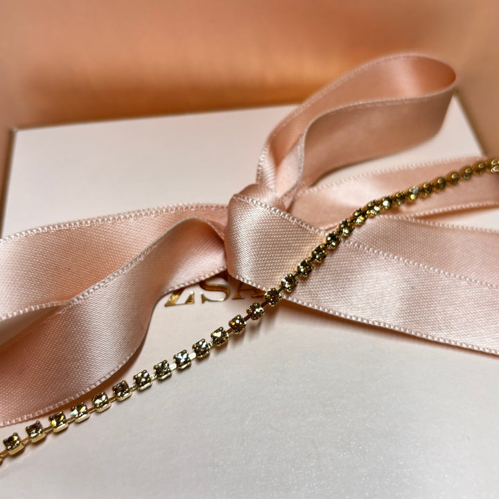 Dainty brown bracelet