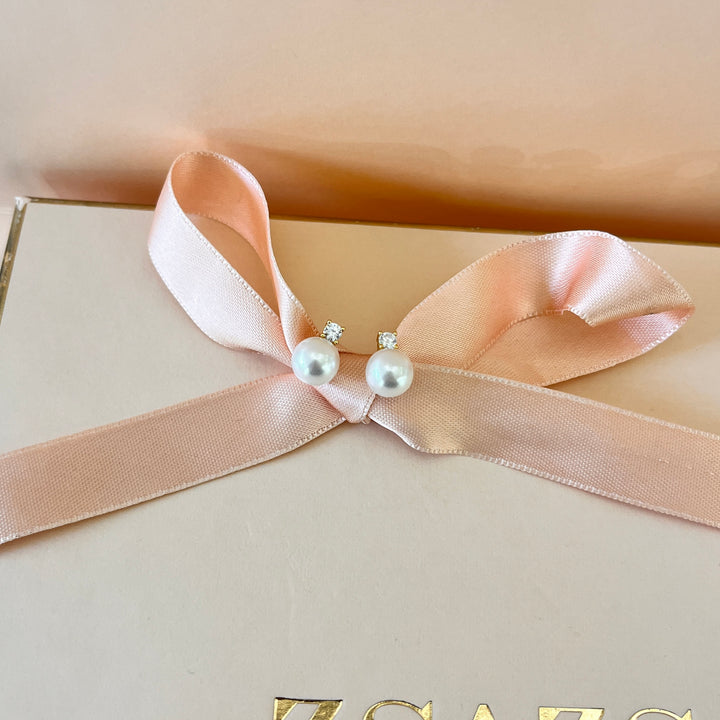 Zircone and Pearl sterling silver set