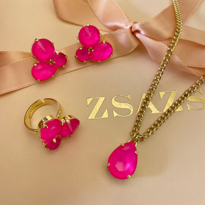 Neon pink summer set