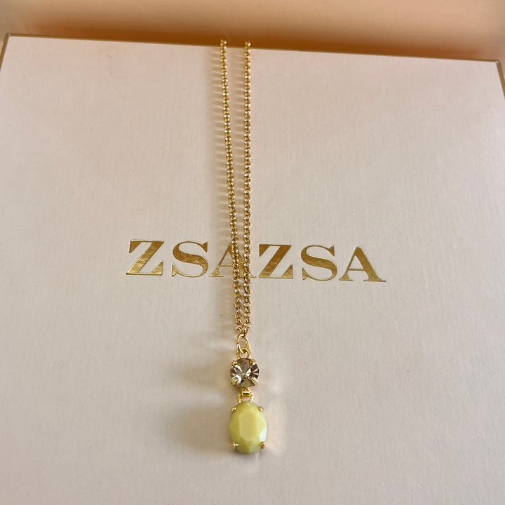 Yellow and champagne Swarovski crystals set