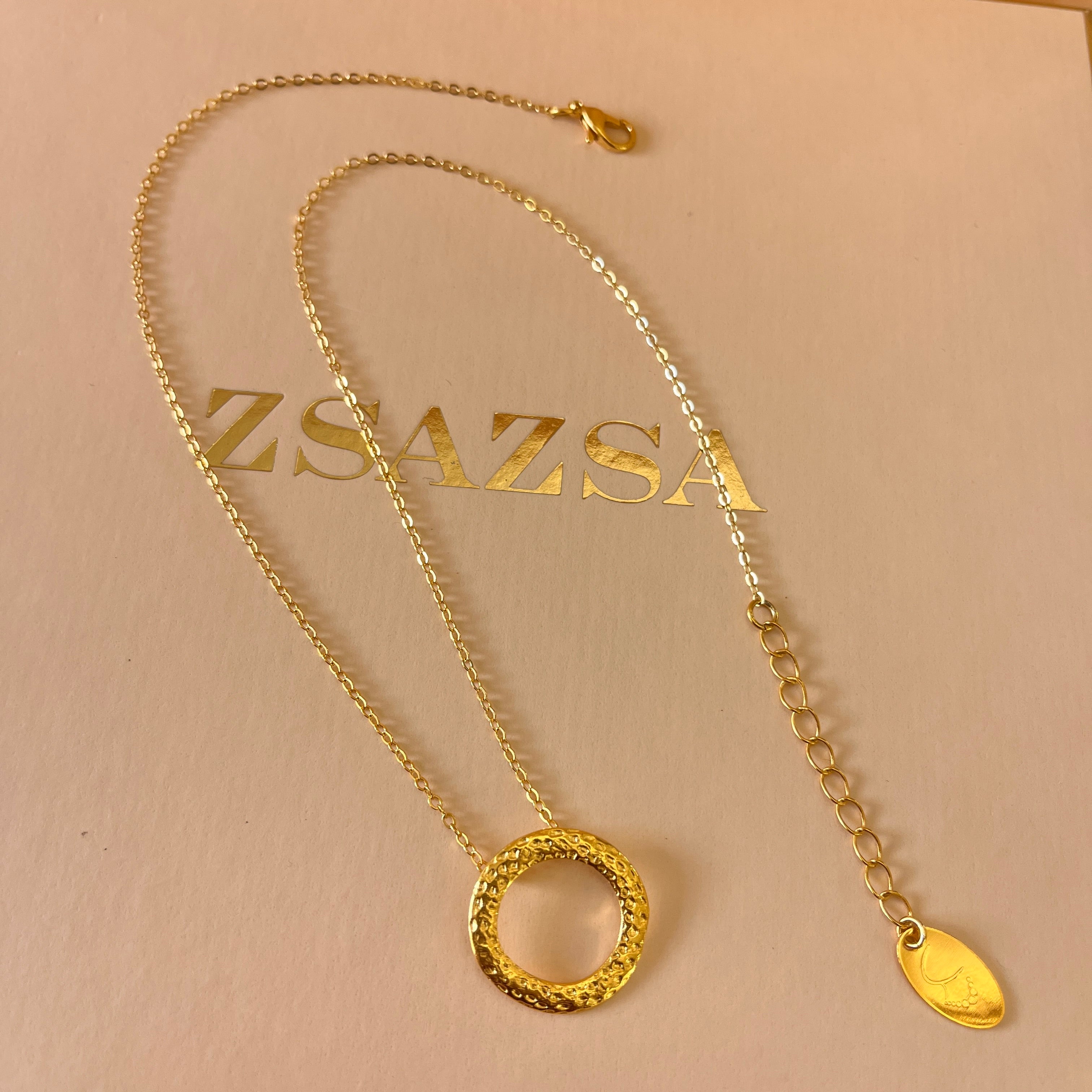 Round gold handmade set