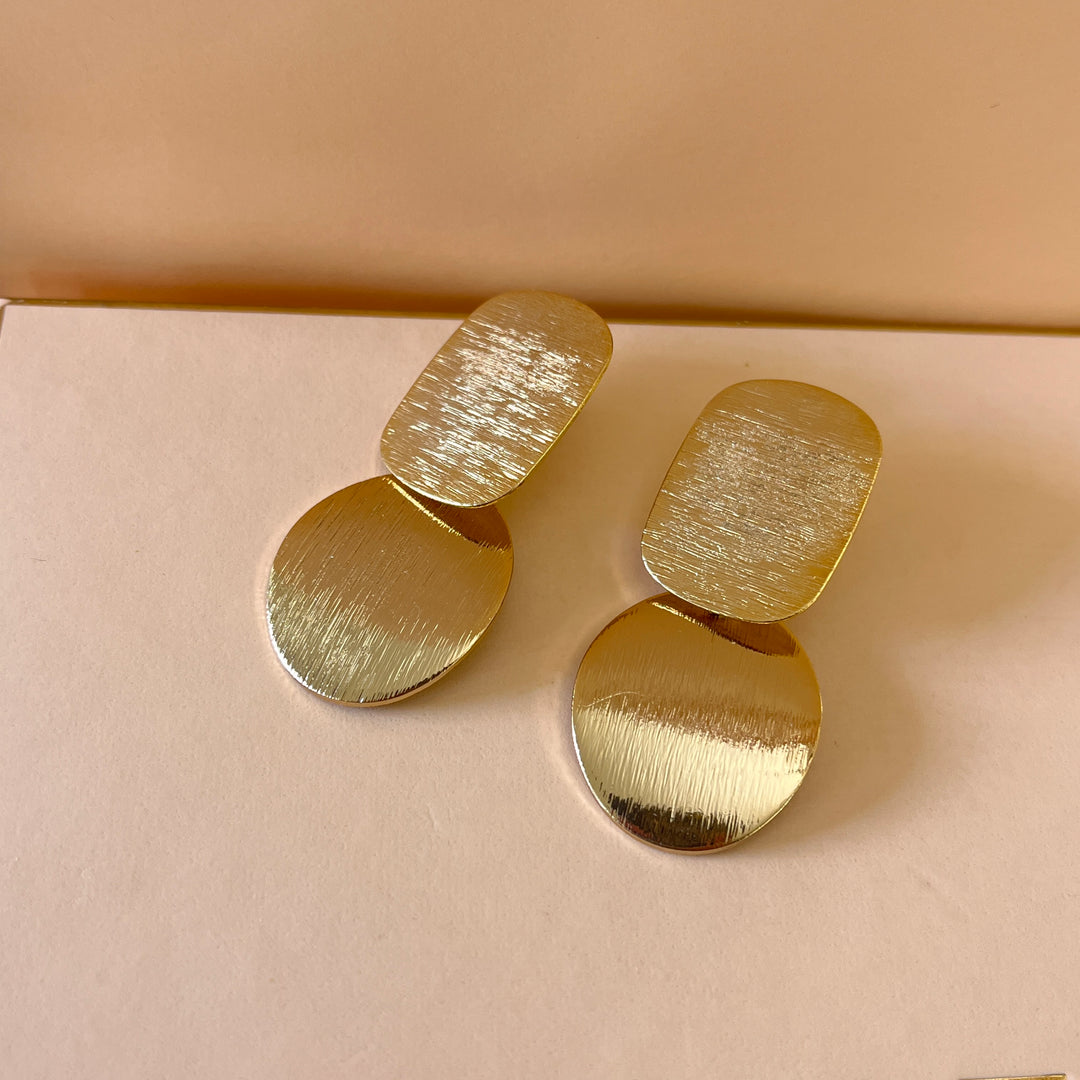 Gold handmade earrings